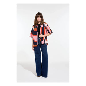 Mapoésie - Andrew Arum Camisa de algodón | Coral