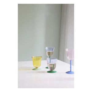 &Klevering - Vasos Dot - Juego de 2 | Amarillo