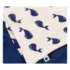 Petit Bateau - Balina Desenli Şortlu Pijama | Kırçıllı bej