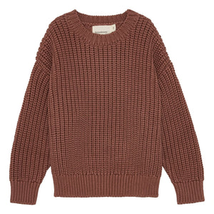 brunobruno nation - Jersey de algodón orgánico Sienna | Burdeos