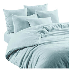 Haomy - Leria linen duvet cover | Light blue