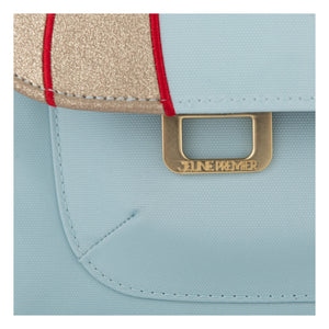 Jeune Premier - Cavalerie Floral Print Midi Handbag | Light Blue