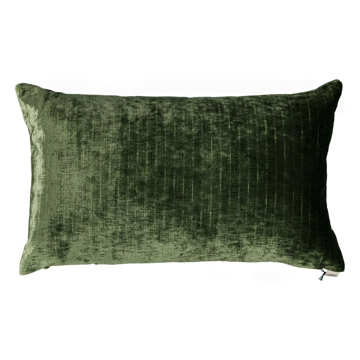 The Socialite Family - Rectangular Cushion Carino Glossy Velvet | Olive Green