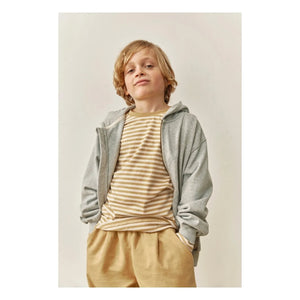 Gray Label - Camiseta de algodón orgánico a rayas | Ocre