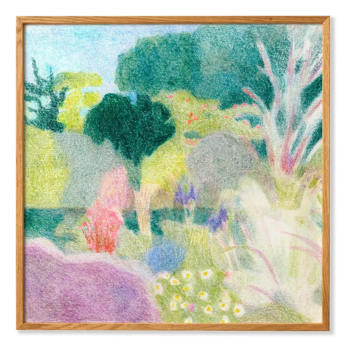 Paper Collective - Un Jardin à Kergoët Poster von Line Hachem