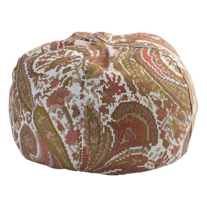 Maison de Vacances - Bubbles Pouf Jacquard Paisley Innen- und Außenbereich | Braun