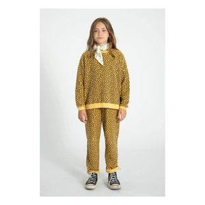 Piupiuchick - Organik Pamuk Leopar Jogger Pantolon | Hardal