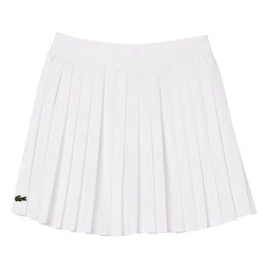 Lacoste - Geri Dönüştürülmüş Elyaf Pilili Etek | Beyaz