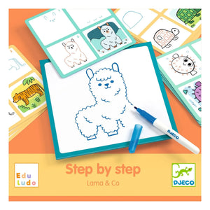 Djeco - Learn to draw with Lama & Co