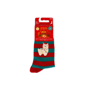 Legami - Kinder Weihnachtsstrümpfe Llama Größe 28-35 - Perfekte Passform!
