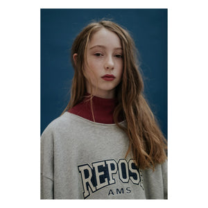 Repose AMS - Bequemes Kleid aus Bio-Baumwolle | Grau