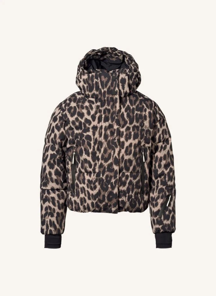 Molo - Hansine Pro Leopard معطف مبطن | بني
