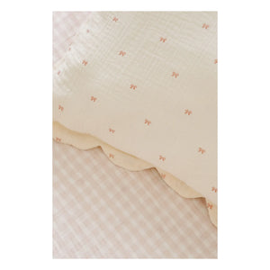 Soft Spot - Organic Cotton Ribbon Pillowcases - Set of 2 | Ivory