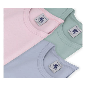 Petit Bateau - Conjunto de 3 camisetas Kokot | Rosa