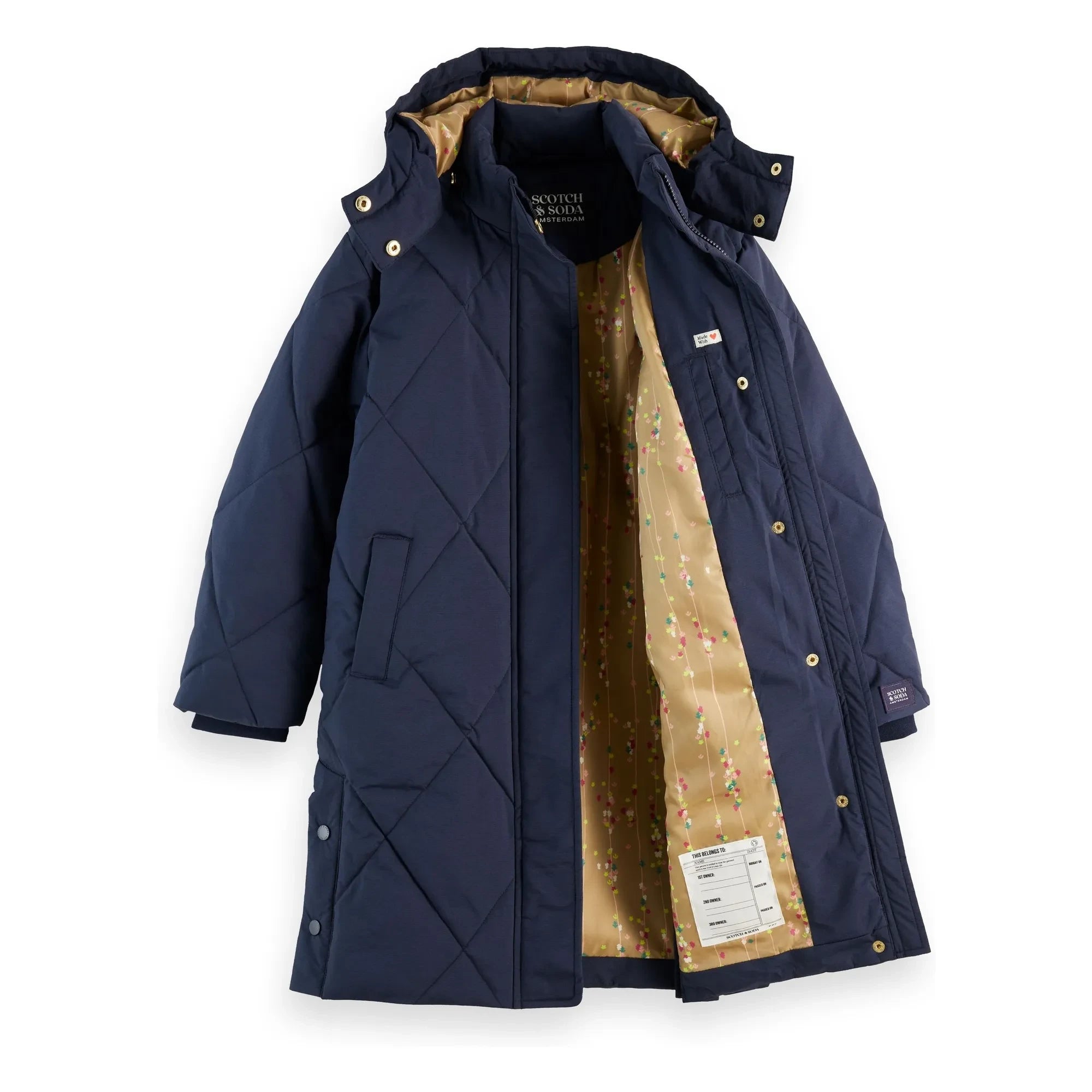 Scotch & Soda - Uzun dolgulu ceket | Lacivert