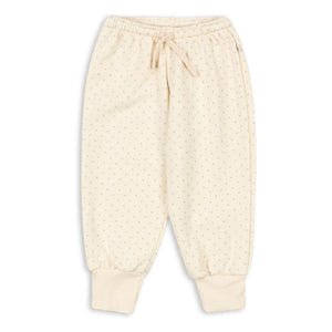 Konges Sløjd - Organic Cotton Loupy Polka Dot Joggers | Ecru
