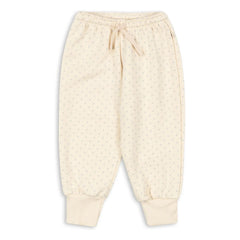Konges Sløjd - Organic Cotton Loupy Polka Dot Joggers | Ecru