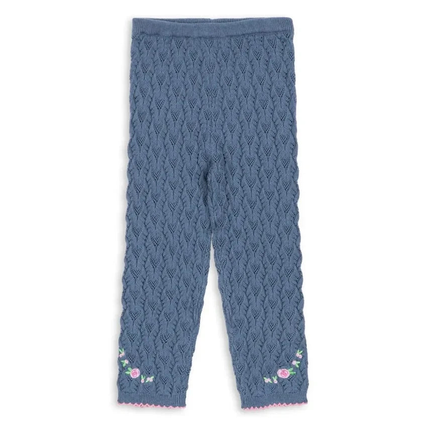 Konges Sløjd - Pantalón de punto Rosier | Azul