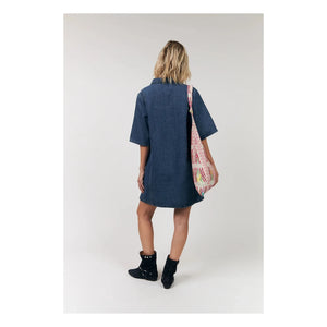 Lollys Laundry - Mola Baumwollkleid | Jeansblau