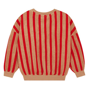 The Campamento - Gestreiftes Sweatshirt | Kamel