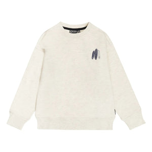 Tumble N'Dry - Oversize Seashore Bio-Baumwoll Sweatshirt | Heather white