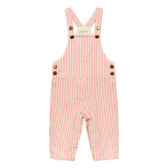 Arsène et Les Pipelettes - Gestreifter Denim-Overall | Rosa