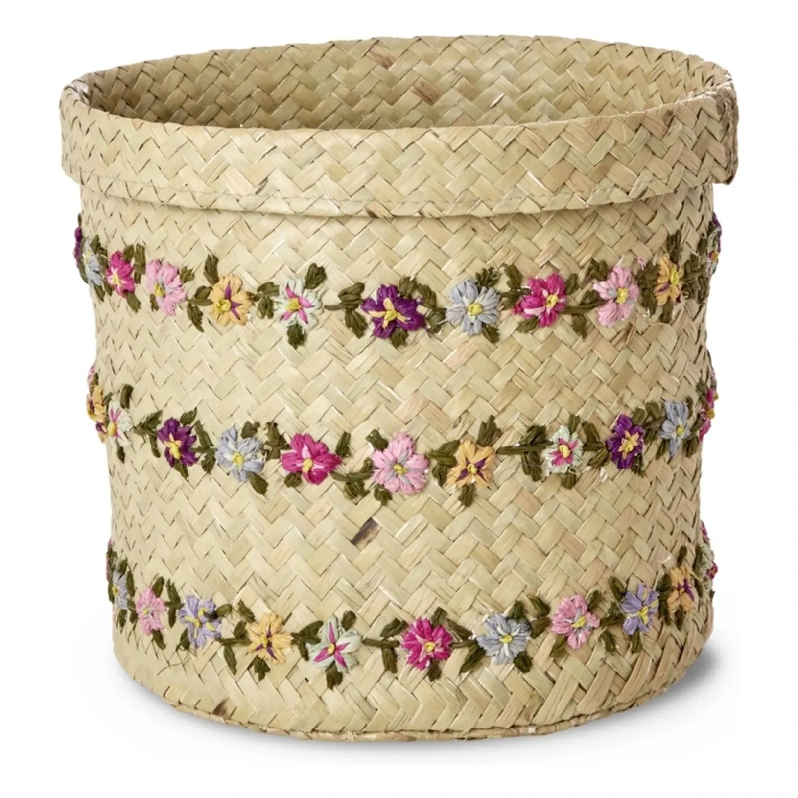 Rice - Rafya saklama sepeti Flowers