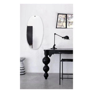 M Nuance - Pahlı Ayna - Pürüzlü Oval Şekil 45x95cm
