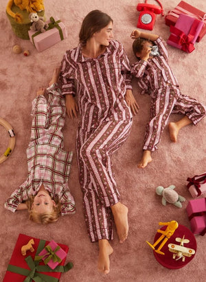 Folkloore - Çiçek Desenli Pijama - Folkloore x Smallable | Yeşil
