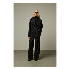 BELLEPIECE - London Wollblazer | Schwarz