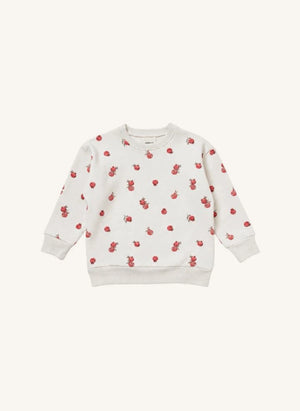 Studio Bohème - Bart Grenades Bio-Baumwoll-Sweatshirt | Ecru