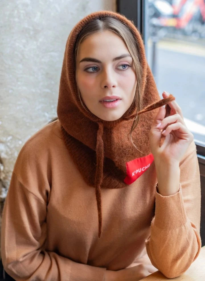 K'puche - Kim Alpaka Kapüşonlu Sweatshirt | Camel