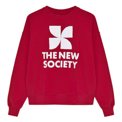 the new society - TNS Logo Pamuk Sweatshirt | Kırmızı
