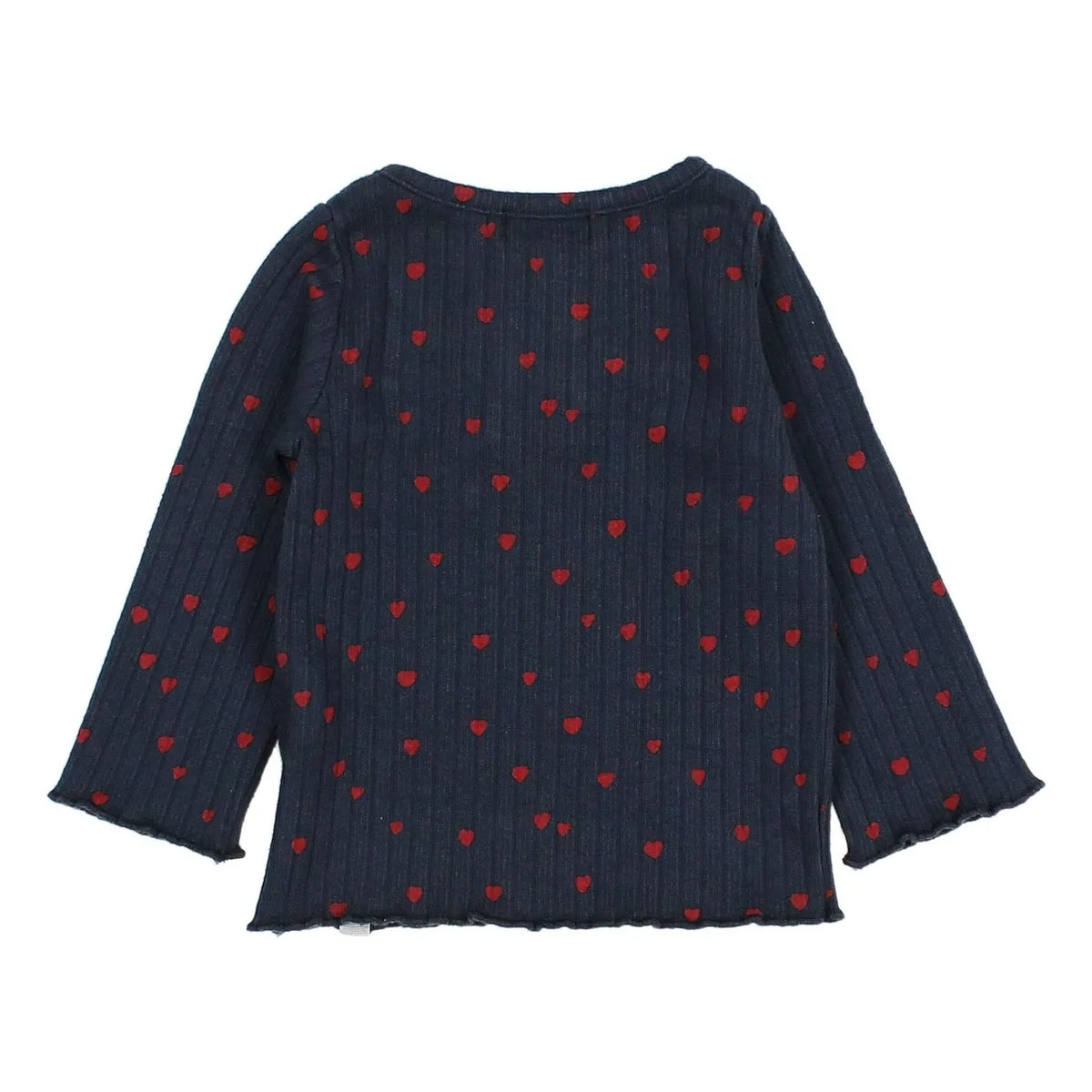 Búho - Mini Baby Hearts Tişört | Lacivert
