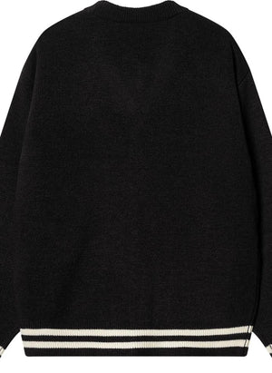 Carhartt WIP - Braune Enten Strickjacke | Schwarz