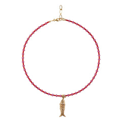 Camille Colette Studio - Collioure Fish Necklace | Red