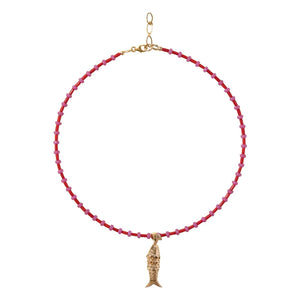 Camille Colette Studio - Collioure Fish Necklace | Red