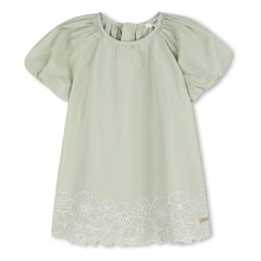 Chloé - Organik Pamuk Poplin Elbise | Mint Yeşili