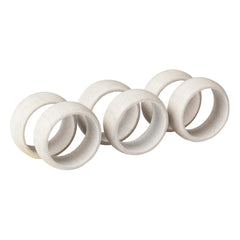 Broste Copenhagen - Stoneware Peçete Halkası - 6'lı Set | Beyaz