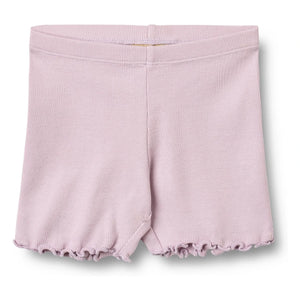 Wheat - Sine Rippstrick-Shorts aus Bio-Baumwolle | Lavendel
