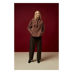 BELLEPIECE - Russel Cotton Pants | Brown