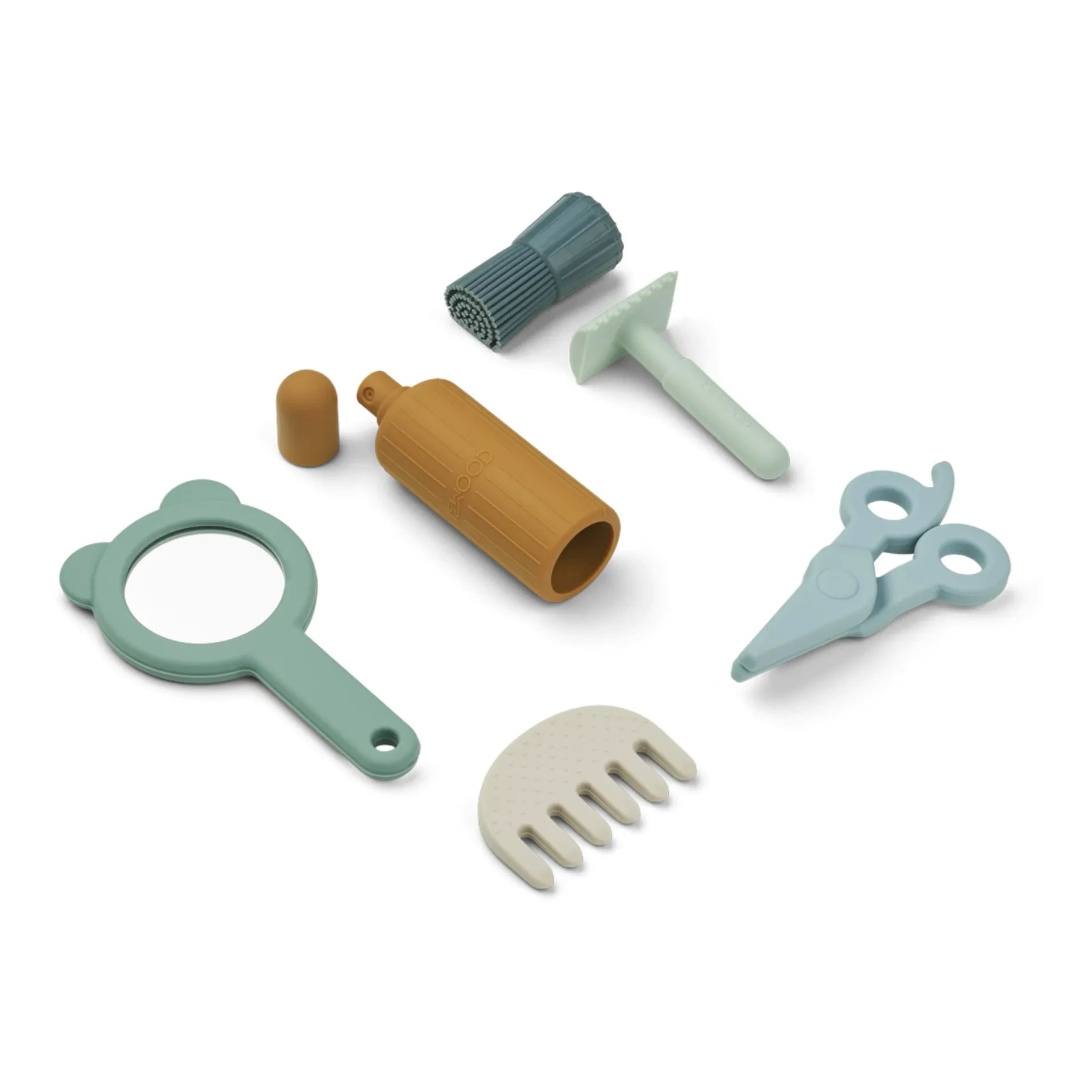 Liewood - Freddie Silicone Barber Set | Blue