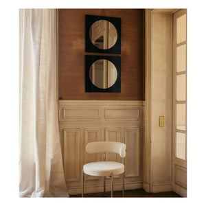 The Socialite Family - Black Lacquered and Bronzed Wooden Mirror Letizia | Black