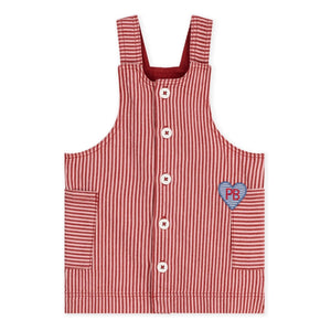 Petit Bateau - Vestido-body de algodón orgánico a rayas | Rosa