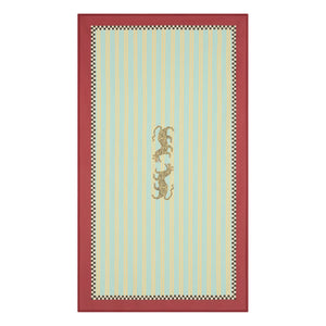Lisa Corti - Tiger cotton tablecloth, Lisa Corti x The Socialite Family | Turquoise