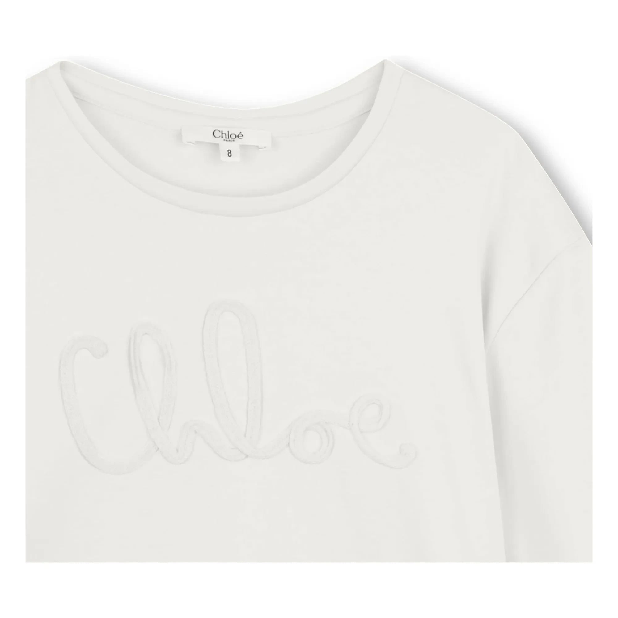 Chloé - Logo Tişört Organik pamuk | Beyaz