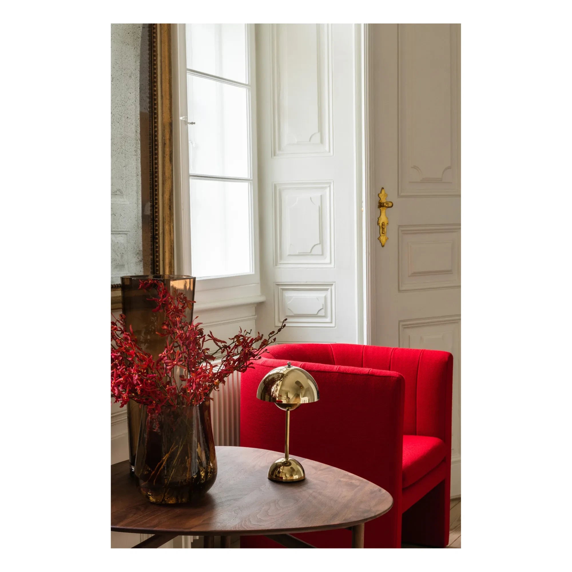 & Tradition - VP9 Flowerpot Taşınabilir Masa Lambası, Vernon Panton | Pirinç