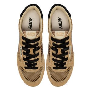 Autry - Windspin Low Leopard Wildleder-Sneakers | Camel