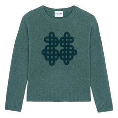 Kujten - Amelie Symbol Kaşmir Kazak | Yeşil