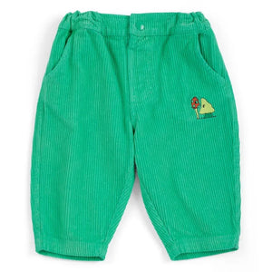 Bobo Choses - Mantar Pantolon Kadife Organik Pamuk | Yeşil